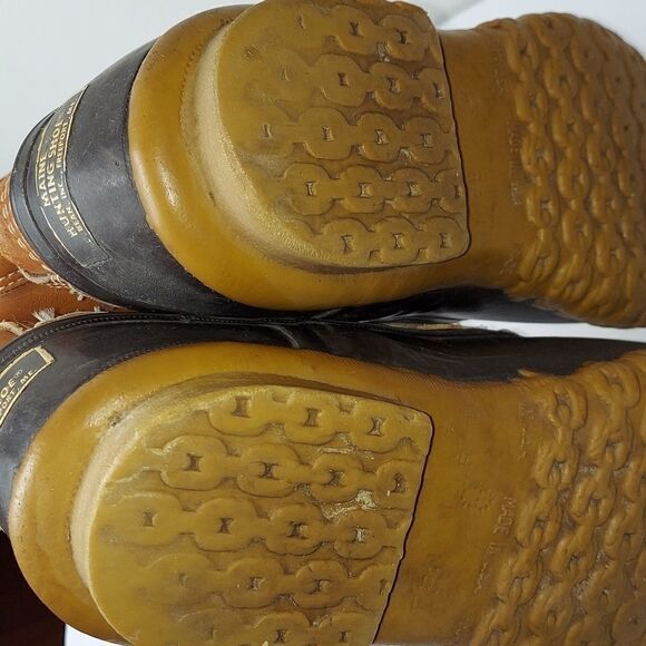 Vintage L.L.Bean Maine Hunting Bean   Duck Boots Sz 8 - Picture 8 of 14